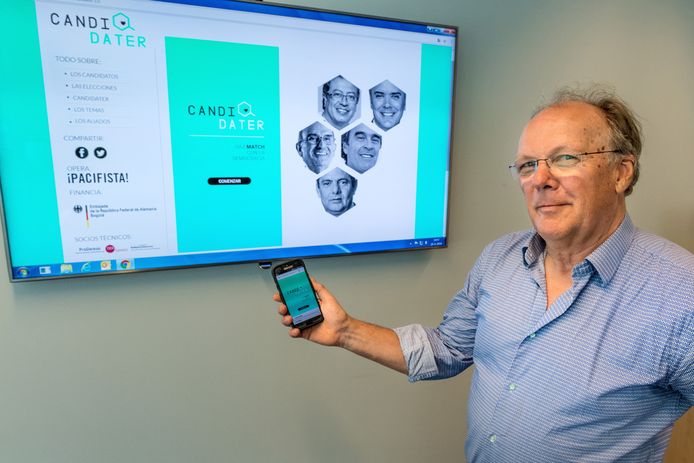 Projectleider Jochum de Graaf is blij met de Colombiaanse StemWijzer.