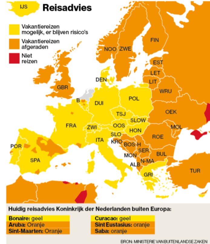 Ministerie: Ga op vakantie Parijs, Madrid of Brussel | Binnenland | AD.nl