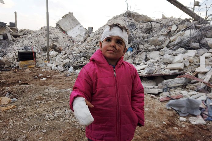 Moussa Hmeidi, un enfant sorti vivant des décombres en Turquie cinq jours après le séisme.