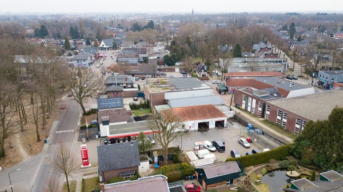 Op de plek van het tankstation komen woningen.