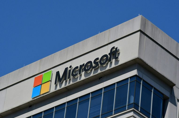 Het logo van Microsoft. Beeld AFP