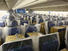 Luchtvracht staat bij KLM nu zelfs op de stoelen