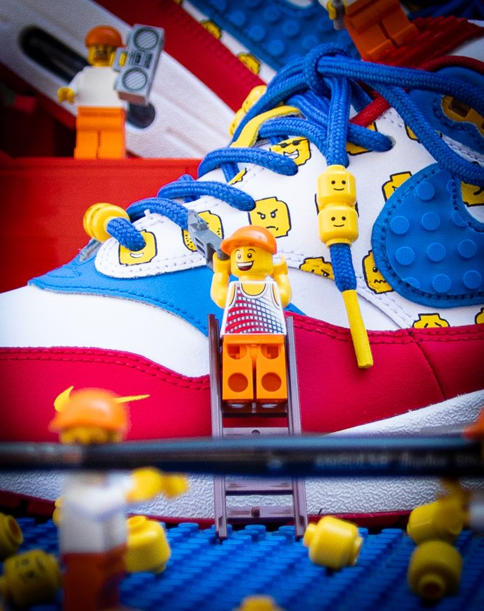 LEGO-sneakers van Tazz Customs.
