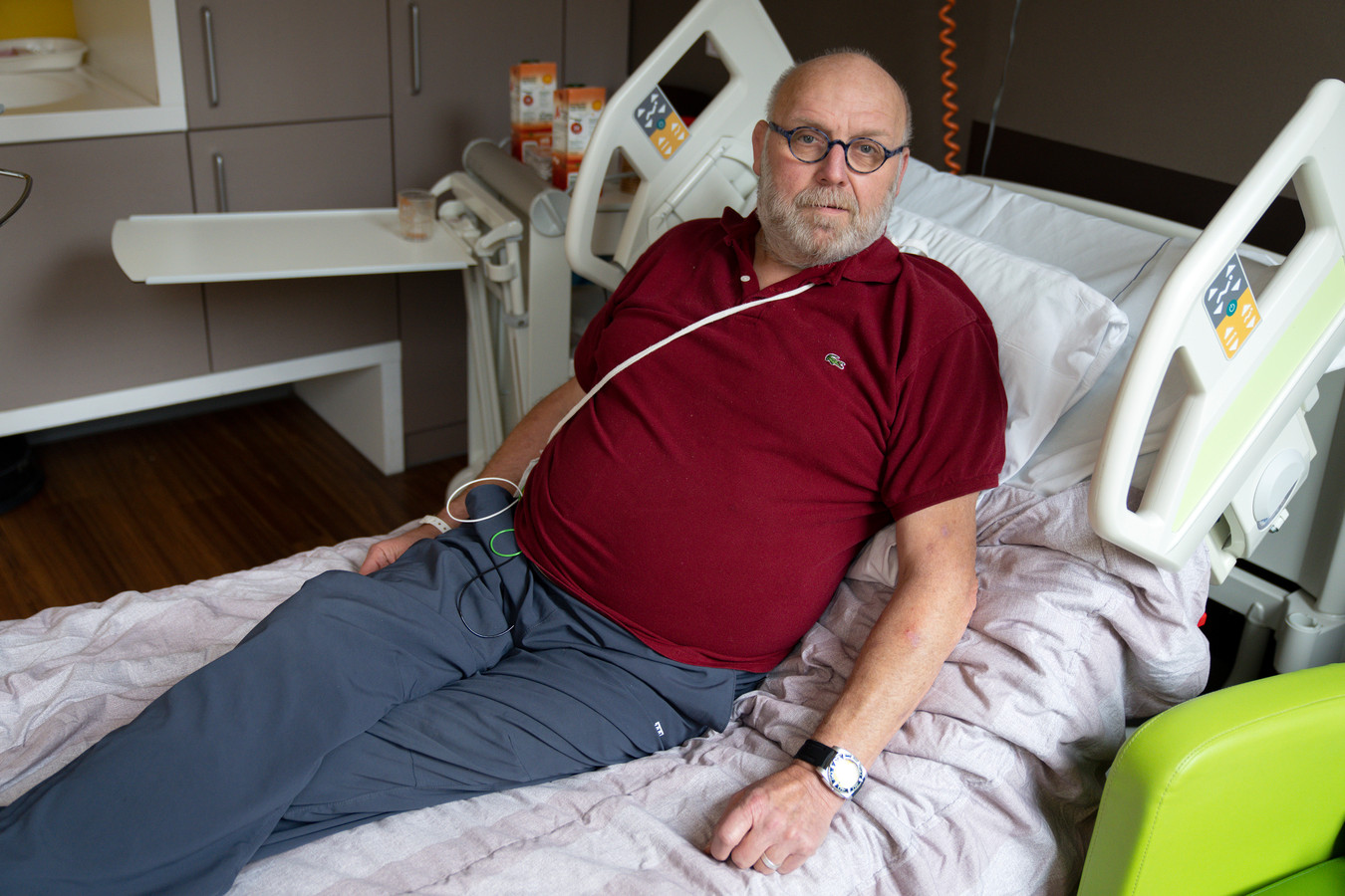 Hans van der Zalm wachtte wekenlang op een open hart operatie in het JBZ.