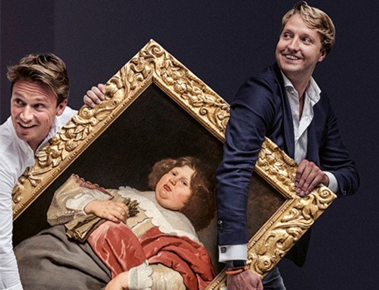 Ruben van Zwieten (r) met Sander Schimmelpenninck. Beeld 