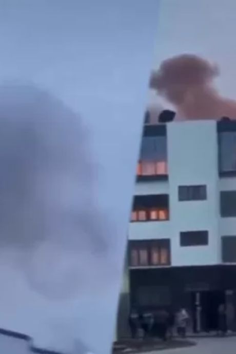 La vidéo impressionnante d’un missile russe qui frappe un aéroport ukrainien