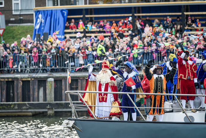 De sinterklaasintocht in Enschede in 2019.