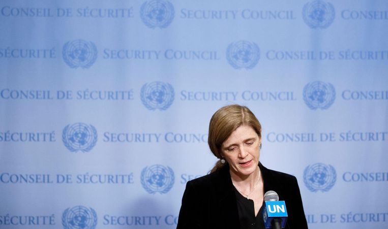 Samantha Power, de Amerikaanse VN-ambassadeur Beeld epa