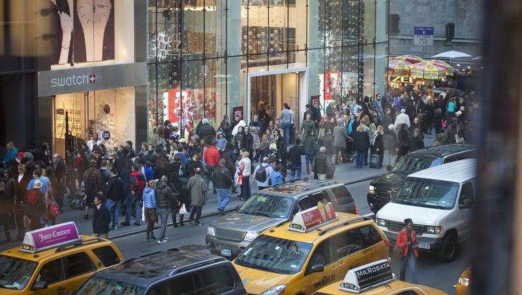 Fifth Avenue in New York, de huidige duurste winkelstraat. Beeld AFP