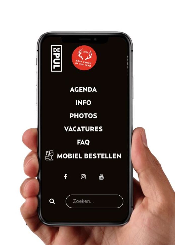 Bestellen en afrekenen met je mobiel. Het kan vanaf zaterdag in De Pul in Uden.
