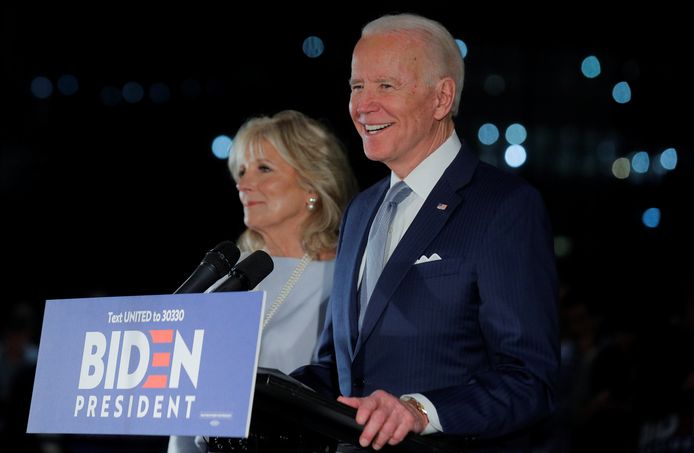 Joe Biden en zijn vrouw Jill.