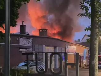 Hevige brand zet scholengemeenschap Mosa-RT in Maaseik in lichterlaaie