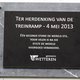 Gedenkplaat  treinramp Wetteren onthuld