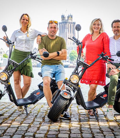 Vier vrienden starten verhuur E-choppers: ‘Met zo’n scooter maak je Dordrecht opeens een stuk groter’