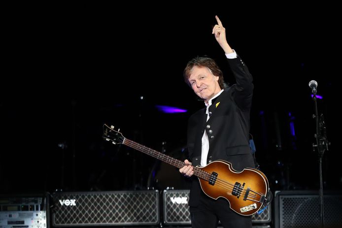 Paul McCartney tijdens een optreden in Perth, afgelopen december.