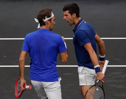 Roger Federer en Novak D