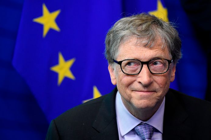 Microsoft-oprichter en Breakthrough Energy Ventures-voorzitter Bill Gates in Brussel.