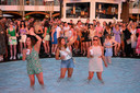 Feest bij de nachtclub Ushuaia op het Spaanse eiland Ibiza, na twee jaar dicht te zijn geweest vanwege de pandemie zijn de meganachtclubs op het eiland weer open.