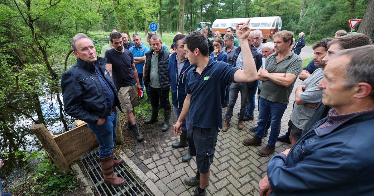 Veertig boze boeren en het waterschap in een huifkar langs verzopen akkers: ‘Wij kunnen opflikkeren’