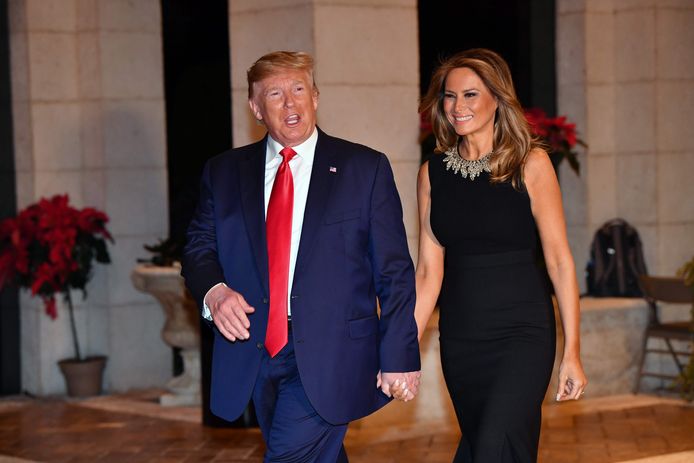 Donald Trump met echtgenote Melani