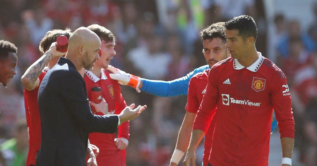 Erik ten Hag hekelt gedrag Cristiano Ronaldo: ‘Dit is onacceptabel’