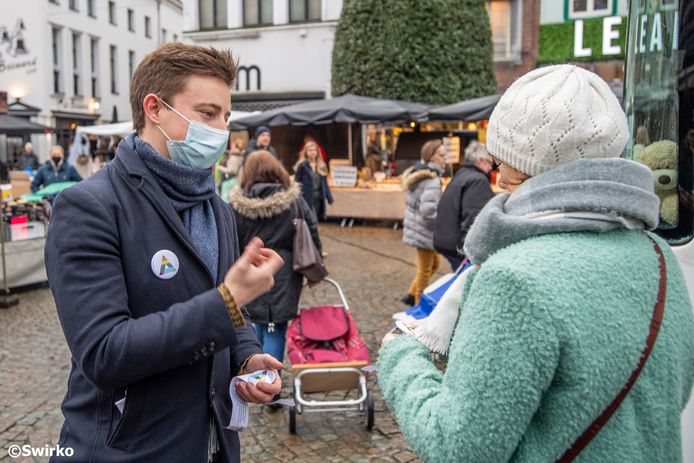 Minister Petra De Sutter (Groen) was in Aalst.