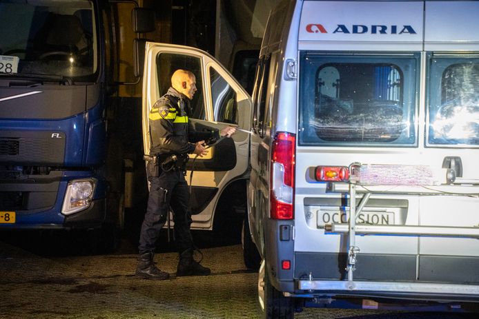 De camper.