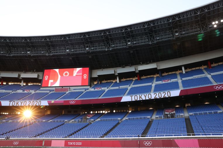 Tokyo 2020 Olympics - Soccer Football - Men - Quarterfinal - South Korea v Mexico - International Stadium Yokohama, Yokohama, Japan - July 31, 2021. General view of empty seats in the stadium before the match REUTERS/Christian Hartmann Beeld REUTERS