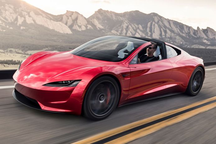 Geniet Misschien bon Tesla Roadster sprint binnen 1,5 seconden naar 100 km/h door raketmotoren'  | Auto | AD.nl