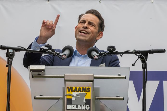 Vlaams Belang-voorzitter Tom Van Grieken
