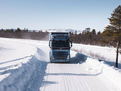 Waterstoftruck rijdt ook groen in bittere kou