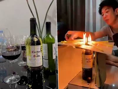 Lifehack: zo open je een fles wijn met kaarsen