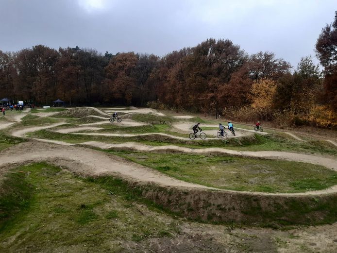Mountainbikers konden het terrein woensdag een eerste keer uitproberen.
