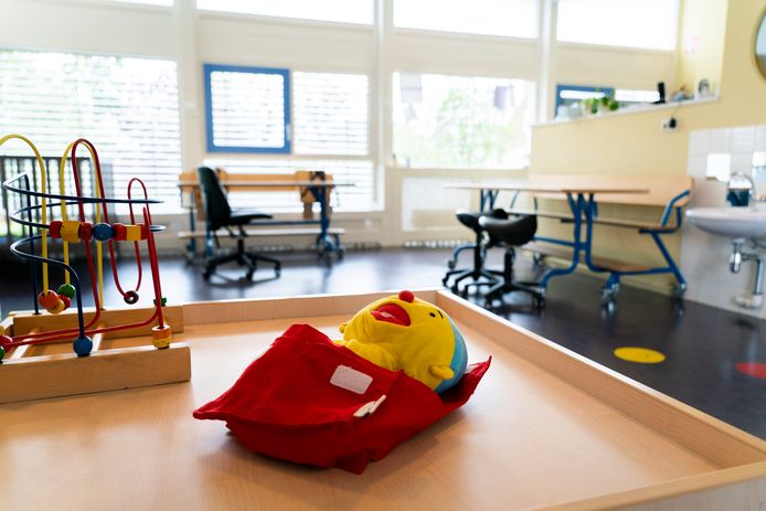 Lege ruimtes op een kinderdagverblijf tijdens de coronacrisis.
