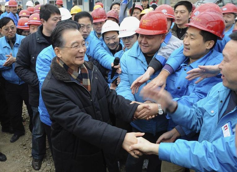 Wen Jiabao, toenmalig premier van China in 2009. Beeld REUTERS
