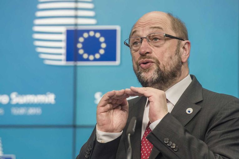 Voorzitter Martin Schulz van het Europees Parlement. Beeld anp