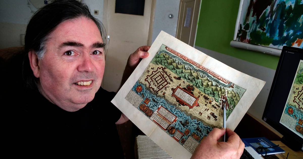 Zoektocht naar iconisch Romeins fort: Arie ontdekt op een foto een vreemd vierkant op de bodem van d