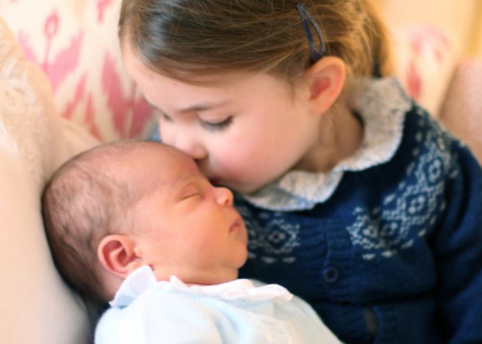 Prins Louis en zijn zusje prinses Charlotte