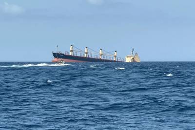 Gezonken vrachtschip na aanval Houthi-rebellen veroorzaakt mogelijk “ongeziene milieucatastrofe”