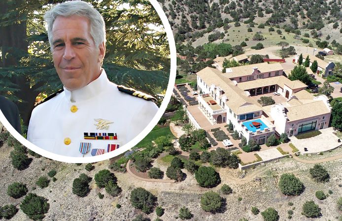 Het landgoed van Epstein in New Mexico staat te koop.