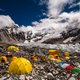 Let een beetje op elkaar op Mount Everest