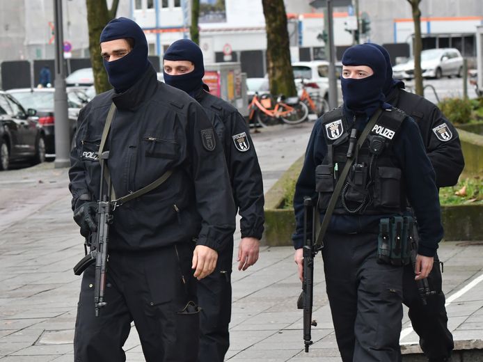 Archiefbeeld: razzia van de politie tegen moslimextremisten in Berlijn