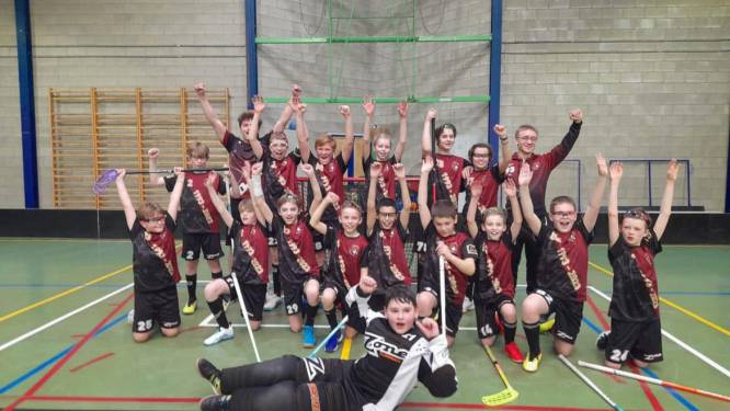 Jeugdploegen floorballclub Stimulo worden kampioen