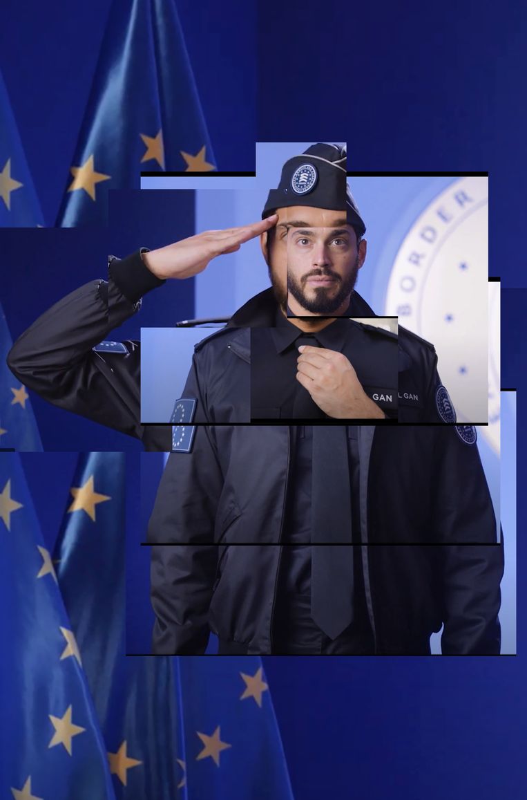 Beeld uit het filmpje over het nieuwe uniform. Beeld 