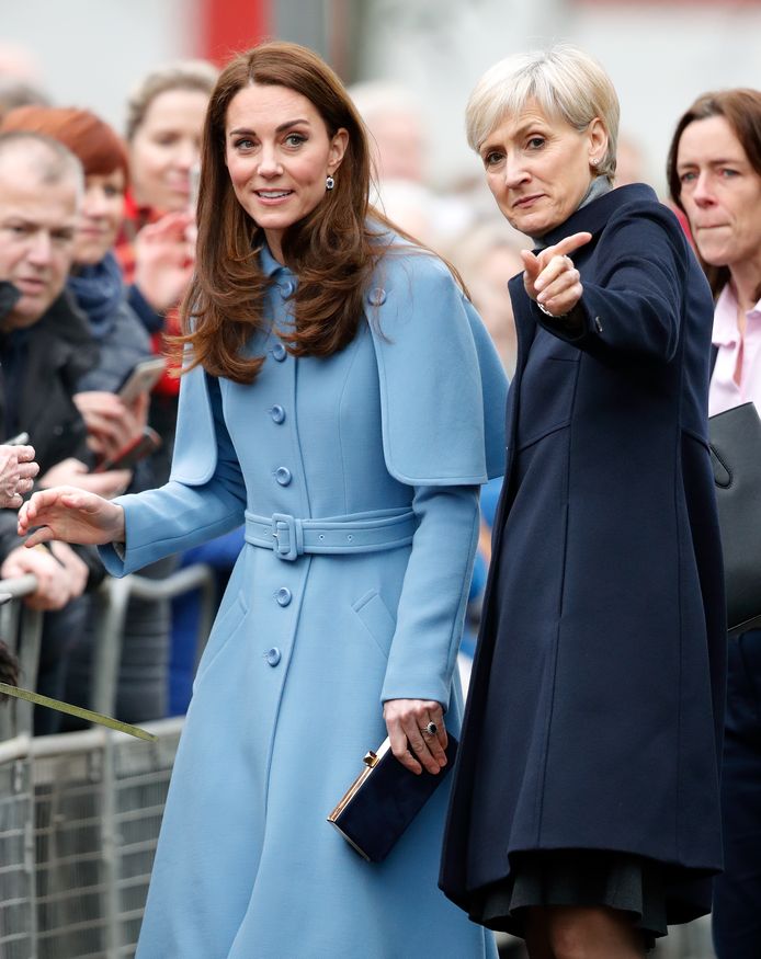 Kate Middleton en haar persoonlijke assistente Catherine Quinn.