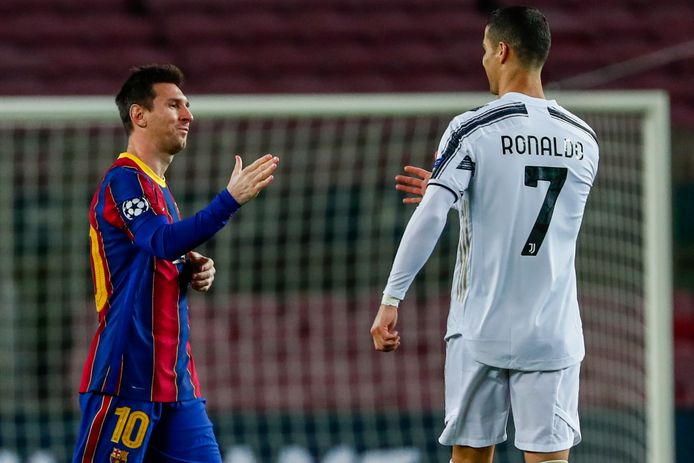 Messi en Ronaldo speelden vorige maand nog tegen elkaar in de Champions League.