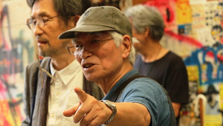 de Japanse filmmaker Adachi Masao (76), geldt behalve als innovatief en veelzijdig filmer als een opruier. Beeld  