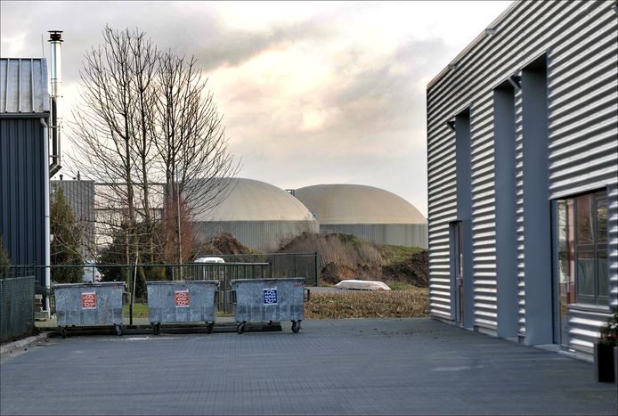 De vergistingssilo’s van Cleanergy in Wanroij.