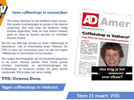 VVD betuigt spijt over D66-flyer