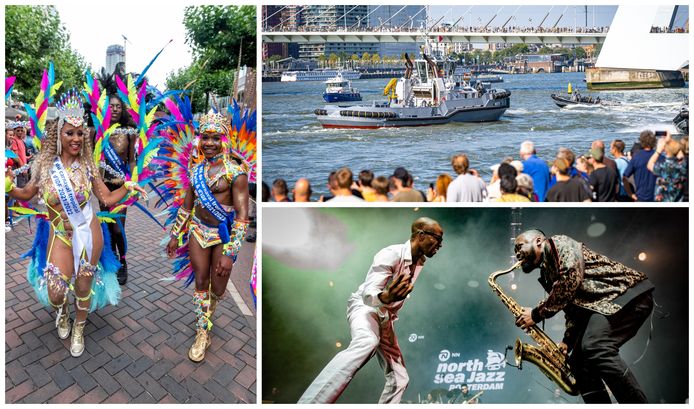 Feest en festivals in Rotterdam. Het Zomercarnaval, de Wereldhavendagen en North Sea Jazz zijn altijd grote publiekstrekkers.